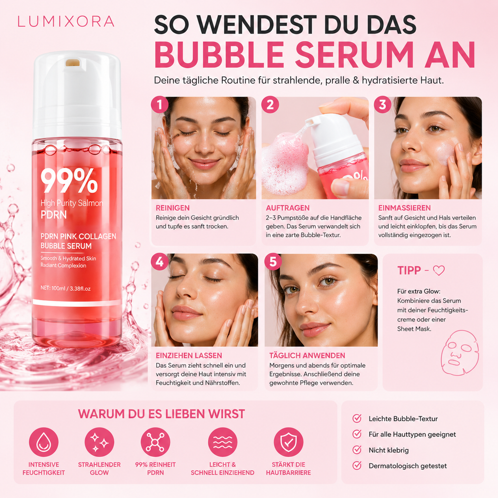 Pink Collagen Bubble Serum