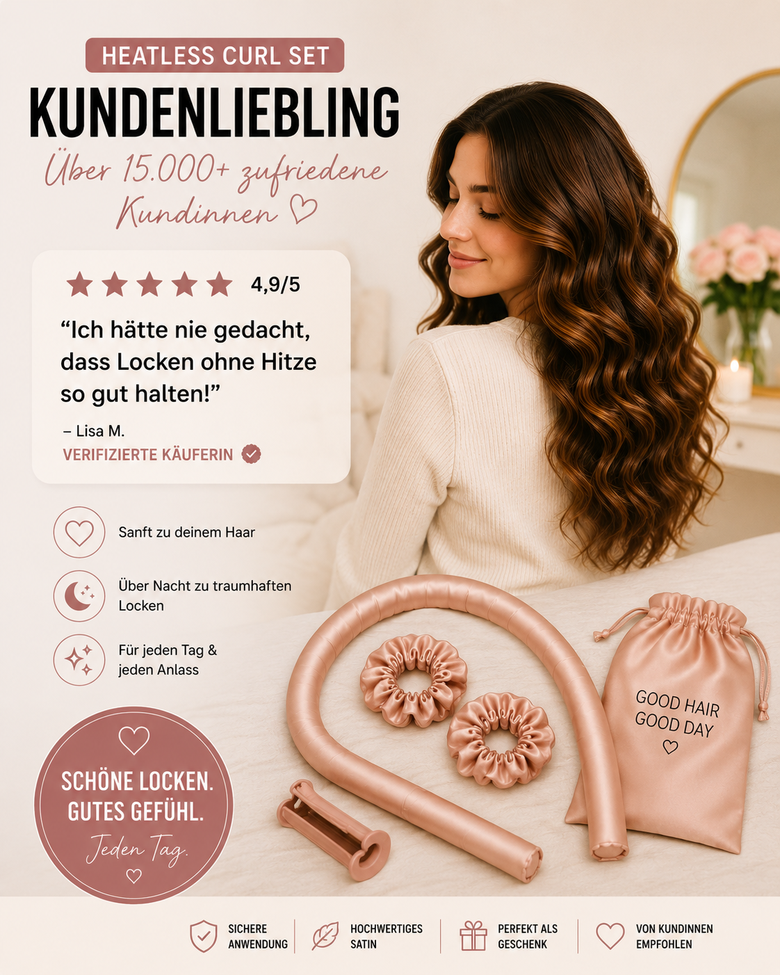 Premium Heatless Curl Set