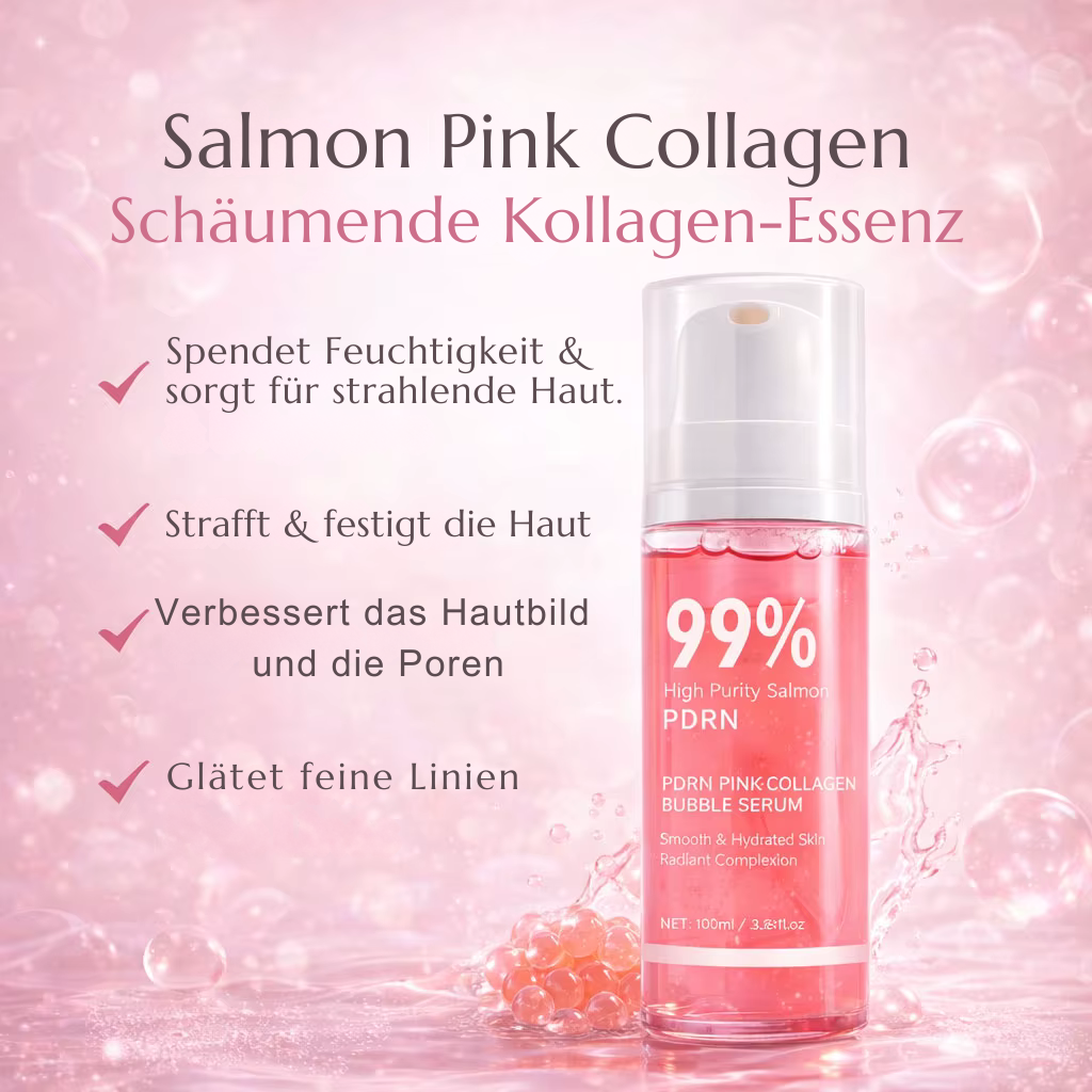 Lumixoras Pink Collagen Bubble Serum mit 99% Reinheit